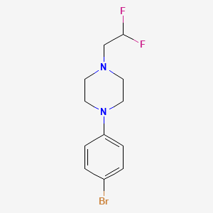 molecular formula C12H15BrF2N2 B1449589 1-(4-Bromophenyl)-4-(2,2-difluoroethyl)piperazine CAS No. 1835680-78-8