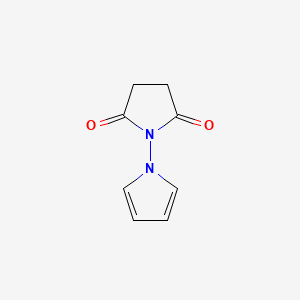 molecular formula C8H8N2O2 B14495899 1-(1H-Pyrrol-1-yl)pyrrolidine-2,5-dione CAS No. 64209-32-1