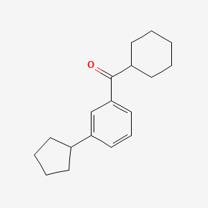 Cyclohexyl(3-cyclopentylphenyl)methanone