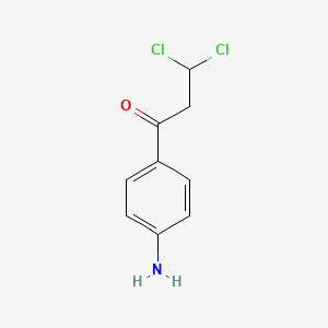 1-(4-Aminophenyl)-3,3-dichloropropan-1-one