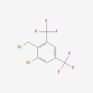 molecular formula C9H4Br2F6 B1449594 2-Bromo-4,6-bis(trifluoromethyl)benzyl bromide CAS No. 1807224-31-2