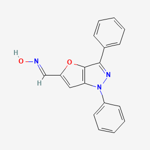 (NE)-N-[(1,3-diphenylfuro[3,2-c]pyrazol-5-yl)methylidene]hydroxylamine