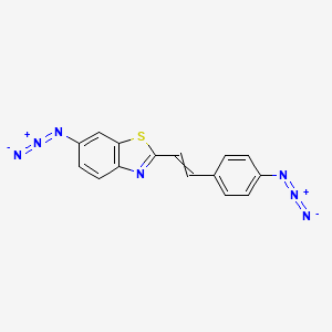 6-Azido-2-[2-(4-azidophenyl)ethenyl]-1,3-benzothiazole