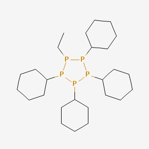 Tetracyclohexyl(ethyl)pentaphospholane