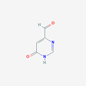 molecular formula C5H4N2O2 B1449604 6-羟基嘧啶-4-甲醛 CAS No. 98136-87-9