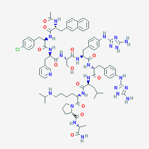molecular formula C80H102ClN23O12 B144961 Prazarelix CAS No. 134457-28-6