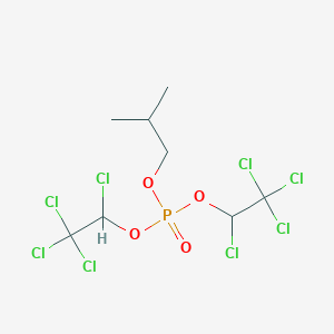 2-Methylpropyl bis(1,2,2,2-tetrachloroethyl) phosphate