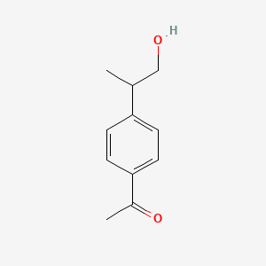 molecular formula C11H14O2 B14496178 1-[4-(1-Hydroxypropan-2-yl)phenyl]ethan-1-one CAS No. 63519-71-1