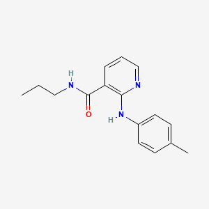 Nicotinamide, N-propyl-2-(p-toluidino)-