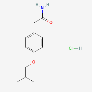 2-[4-(2-Methylpropoxy)phenyl]acetamide;hydrochloride