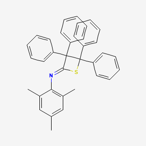 (2Z)-3,3,4,4-Tetraphenyl-N-(2,4,6-trimethylphenyl)thietan-2-imine