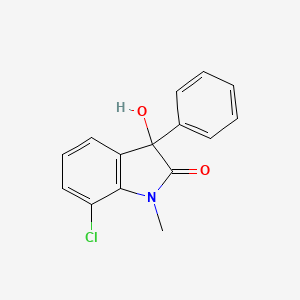 7-Chloro-3-hydroxy-1-methyl-3-phenyl-1,3-dihydro-2H-indol-2-one