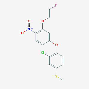 2-Chloro-1-[3-(2-fluoroethoxy)-4-nitrophenoxy]-4-(methylsulfanyl)benzene