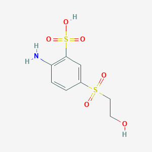 2-Amino-5-(2-hydroxyethanesulfonyl)benzene-1-sulfonic acid