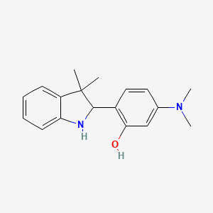 5-(Dimethylamino)-2-(3,3-dimethyl-2,3-dihydro-1H-indol-2-yl)phenol