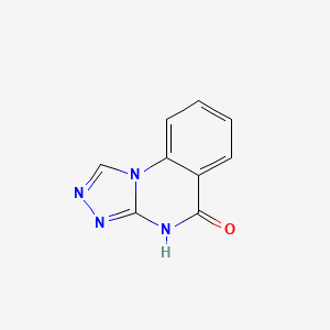 molecular formula C9H6N4O B1449624 [1,2,4]三唑并[4,3-a]喹唑啉-5(4H)-酮 CAS No. 92221-89-1