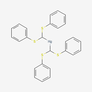 Bis[bis(phenylsulfanyl)methyl]mercury