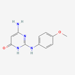 B1449627 6-amino-2-[(4-methoxyphenyl)amino]pyrimidin-4(3H)-one CAS No. 500861-70-1
