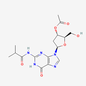 molecular formula C16H21N5O6 B1449630 N-异丁酰-3'-O-乙酰-2'-脱氧鸟苷 CAS No. 74925-81-8