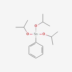 molecular formula C15H26O3Sn B14496301 Phenyltris[(propan-2-yl)oxy]stannane CAS No. 65332-72-1