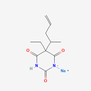 5-Ethyl-5-(1-methyl-3-butenyl)barbituric acid, sodium salt