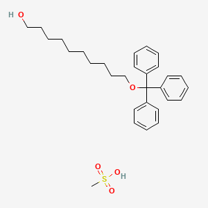 Methanesulfonic acid;10-trityloxydecan-1-ol