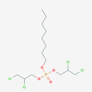 molecular formula C14H27Cl4O4P B14496345 Bis(2,3-dichloropropyl) octyl phosphate CAS No. 64661-03-6