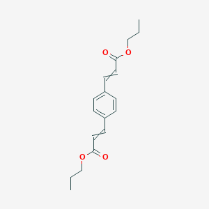 molecular formula C18H22O4 B14496372 Dipropyl 3,3'-(1,4-phenylene)di(prop-2-enoate) CAS No. 64020-11-7