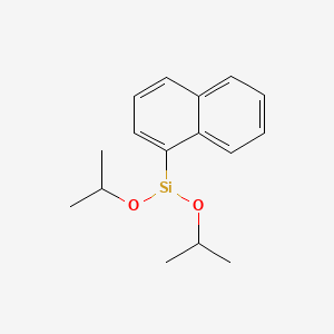 molecular formula C16H21O2Si B14496388 (Naphthalen-1-yl)bis[(propan-2-yl)oxy]silyl CAS No. 63451-94-5