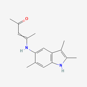 3-Penten-2-one, 4-[(2,3,6-trimethyl-1H-indol-5-yl)amino]-