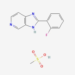 molecular formula C13H12FN3O3S B1449642 2-(2-氟苯基)-3H-咪唑并[4,5-c]吡啶甲磺酸盐 CAS No. 1221449-52-0