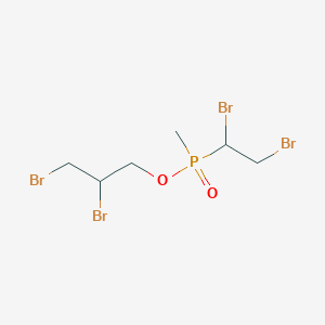 molecular formula C6H11Br4O2P B14496424 2,3-Dibromopropyl (1,2-dibromoethyl)methylphosphinate CAS No. 63397-79-5