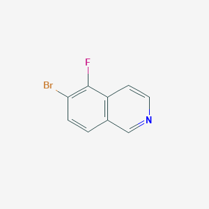 molecular formula C9H5BrFN B1449649 6-溴-5-氟异喹啉 CAS No. 1432754-56-7