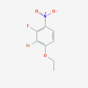molecular formula C8H7BrFNO3 B1449650 1-Bromo-6-ethoxy-2-fluoro-3-nitrobenzene CAS No. 1805594-61-9