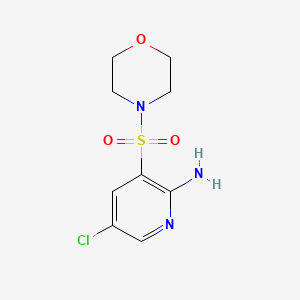 B1449651 5-Chloro-3-(morpholin-4-ylsulfonyl)pyridin-2-amine CAS No. 1858255-77-2