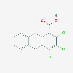 2,3,4-Trichloro-4A,9,9A,10-tetrahydroanthracene-1-carboxylic acid