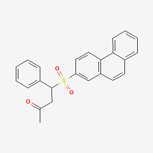 4-(Phenanthrene-2-sulfonyl)-4-phenylbutan-2-one