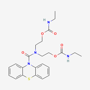 Carbamic acid, ethyl-, ((10H-phenothiazin-10-ylcarbonyl)imino)di-2,1-ethanediyl ester