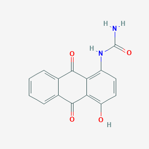 B14496550 N-(4-Hydroxy-9,10-dioxo-9,10-dihydroanthracen-1-yl)urea CAS No. 63086-51-1