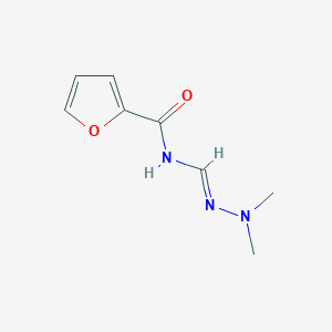 N-[(E)-(dimethylhydrazinylidene)methyl]furan-2-carboxamide