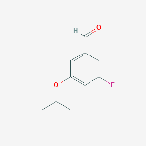 B1449660 3-Fluoro-5-(propan-2-yloxy)benzaldehyde CAS No. 1289030-71-2