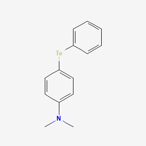 molecular formula C14H15NTe B14496612 Benzenamine, N,N-dimethyl-4-(phenyltelluro)- CAS No. 63212-67-9