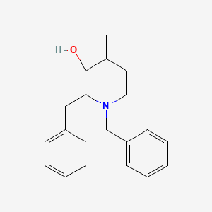 B14496631 1,2-Dibenzyl-3,4-dimethylpiperidin-3-ol CAS No. 63482-37-1