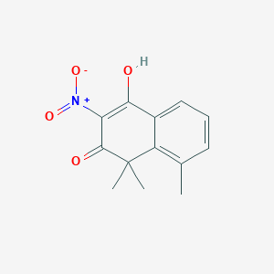 4-Hydroxy-1,1,8-trimethyl-3-nitronaphthalen-2(1H)-one