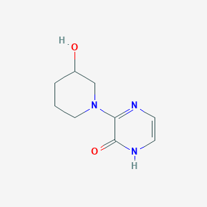 B1449668 3-(3-Hydroxypiperidin-1-yl)-1,2-dihydropyrazin-2-one CAS No. 1594729-26-6