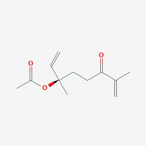 (3R)-3,7-Dimethyl-6-oxoocta-1,7-dien-3-yl acetate