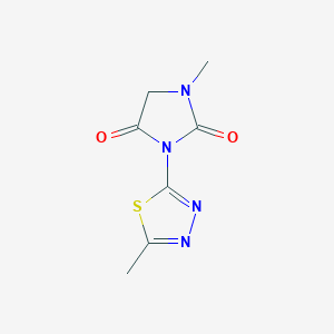 1-Methyl-3-(5-methyl-1,3,4-thiadiazol-2-yl)imidazolidine-2,4-dione