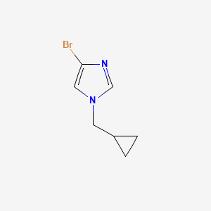 molecular formula C7H9BrN2 B1449683 4-溴-1-环丙基甲基-1H-咪唑 CAS No. 1788106-22-8