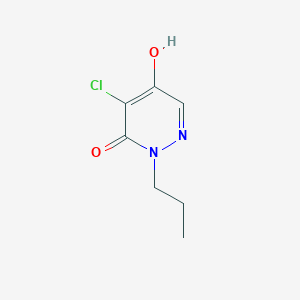 4-Chloro-5-hydroxy-2-propylpyridazin-3(2H)-one