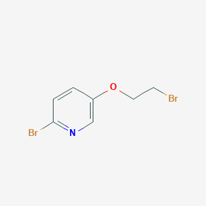 molecular formula C7H7Br2NO B1449684 2-Bromo-5-(2-bromoethoxy)pyridine CAS No. 1660157-37-8